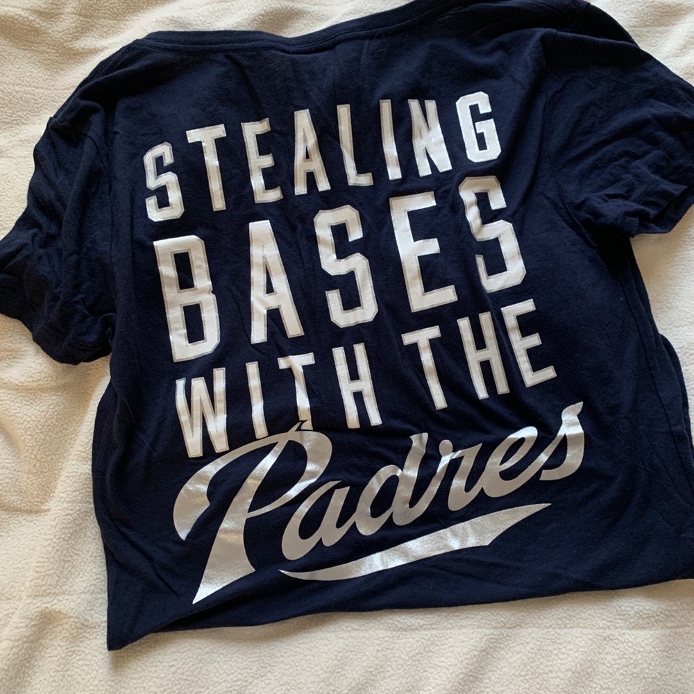 Pink v-neck Limited Edition Padres tee